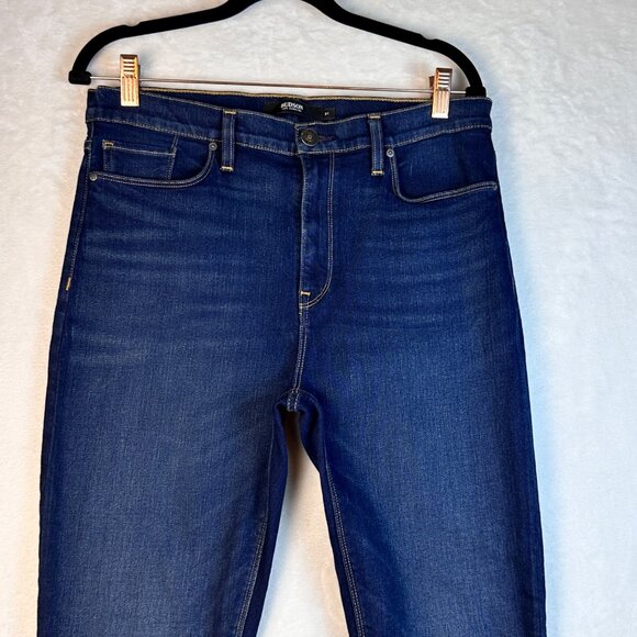 Hudson Barbara Super Skinny Jeans Dark Wash High Rise Stretch Denim Sz 31 - Picture 5 of 9